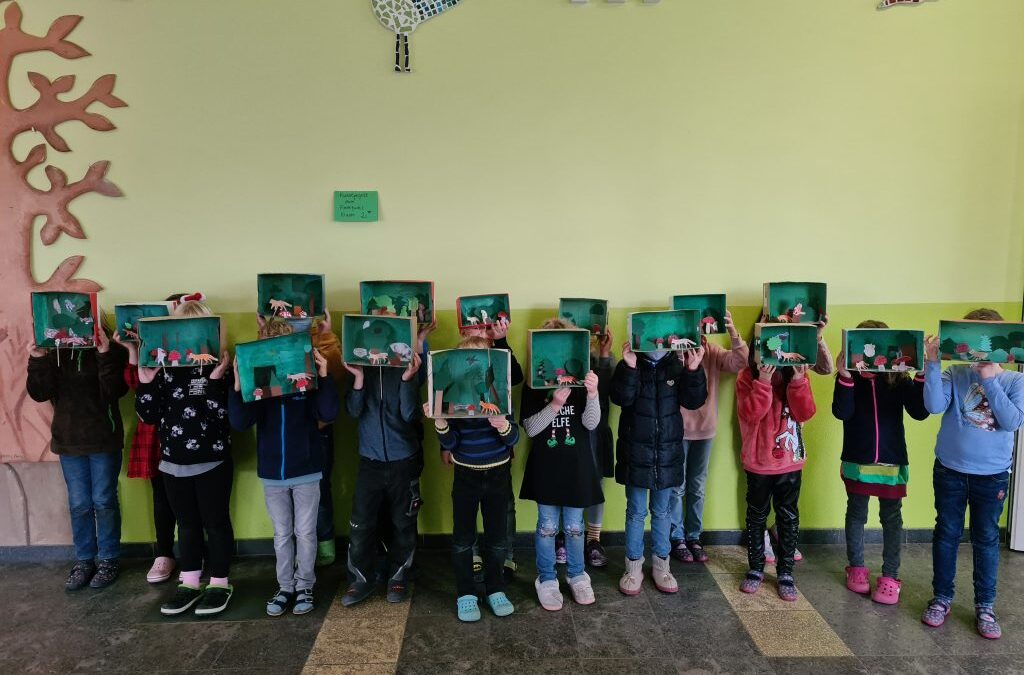 Kunstprojekt der 2c zum Findefuchs