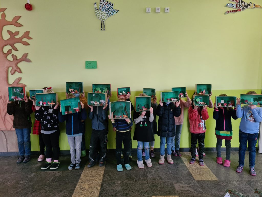 Kunstprojekt der 2c zum Findefuchs
